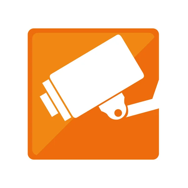 Surveillance camera pictogram icon image — Stock Vector