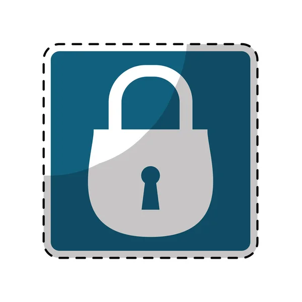 Icono de bloqueo de seguridad imagen — Vector de stock