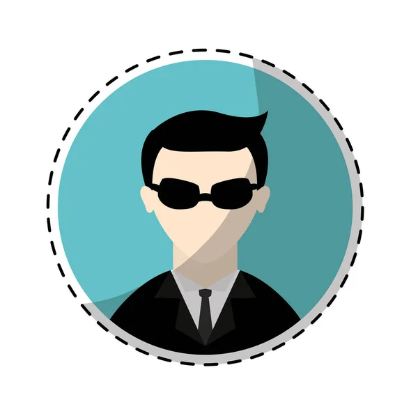 Imagem do ícone do pictograma espião —  Vetores de Stock