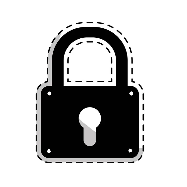 Security padlock icon — Stock Vector