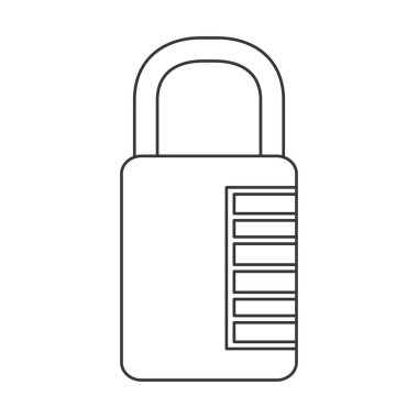 Güvenlik asma kilit simgesi