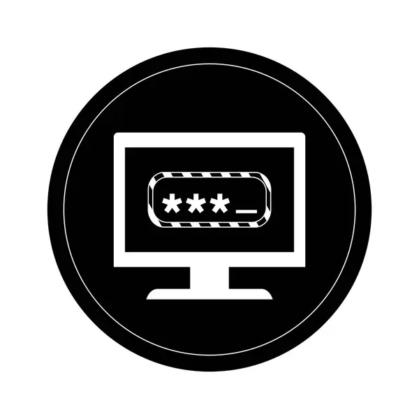 Imagem de ícones relacionados à segurança da internet — Vetor de Stock