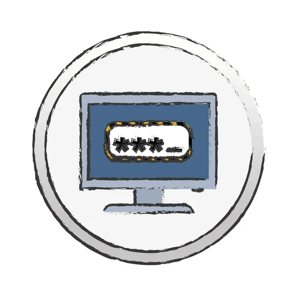 Imagen de iconos relacionados con la seguridad de Internet — Archivo Imágenes Vectoriales