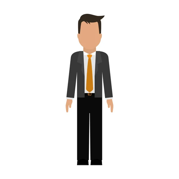 Hombre de negocios imagen icono sin rostro — Vector de stock