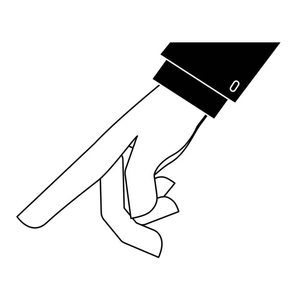 Icono de mano apuntando — Vector de stock