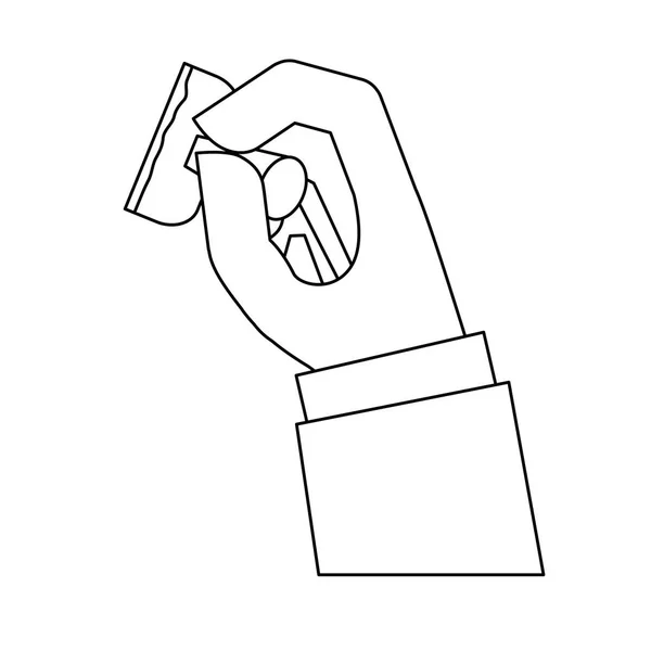 Зображення піктограми руку — стоковий вектор