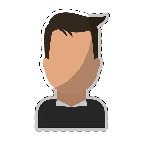 Mężczyzna avatar ikona — Wektor stockowy