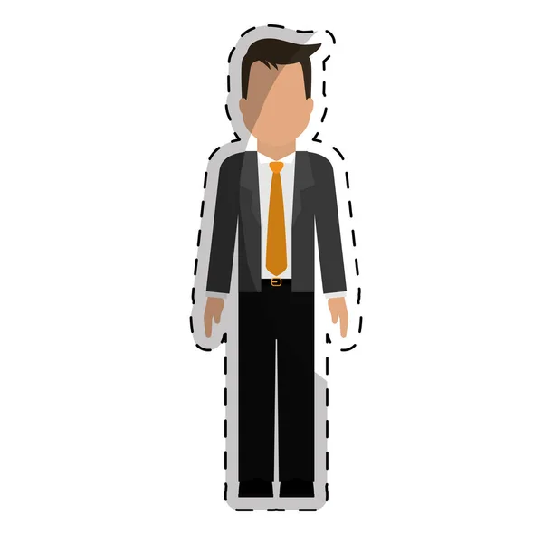 Hombre de negocios icono imagen — Vector de stock