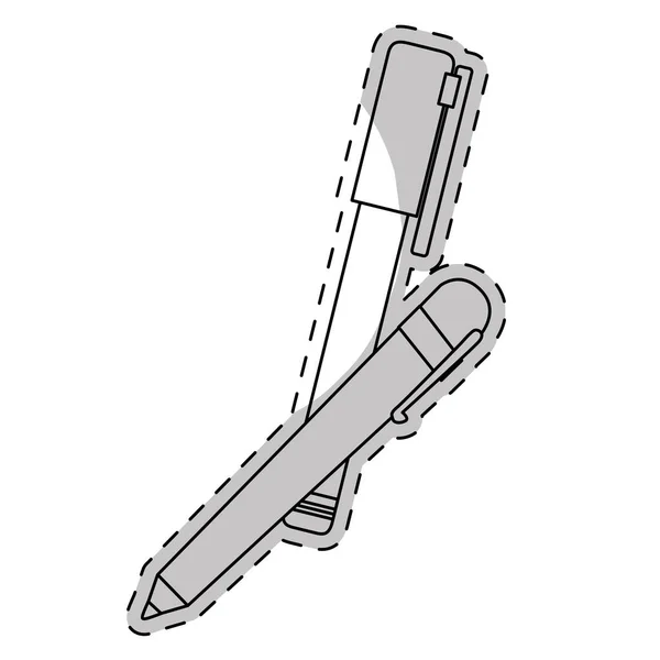 Pen pictogramafbeelding — Stockvector