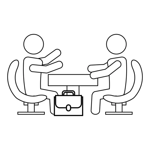 Imagem do ícone relacionado ao trabalho da equipe dos empresários —  Vetores de Stock