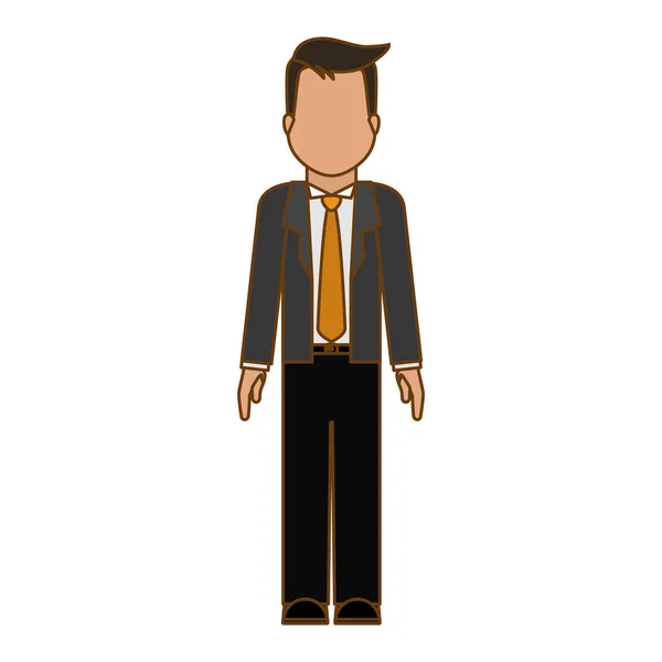 Faceless businessman icon image — Stock Vector