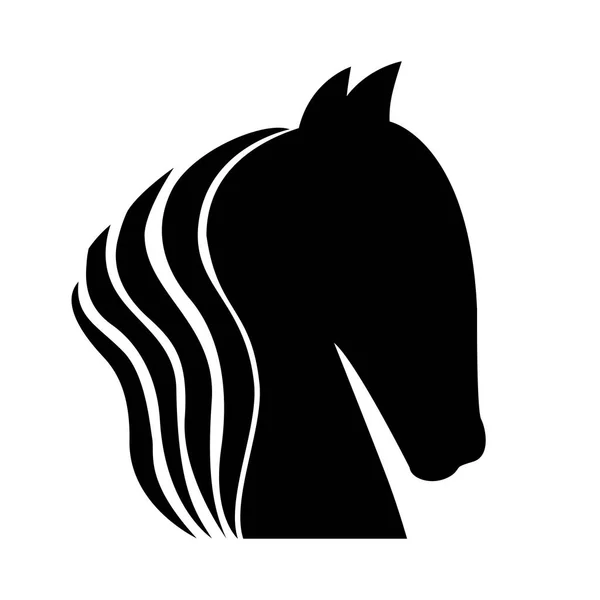 Horse emblem icon — Stock Vector