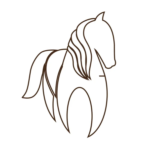 Icono animal caballo — Vector de stock