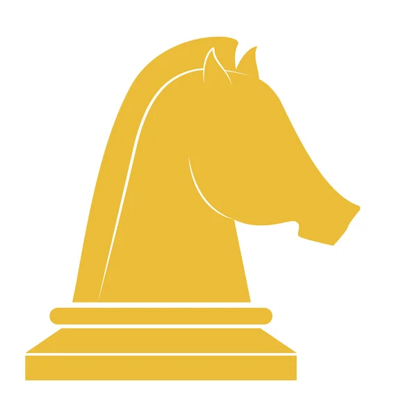 Ícone de xadrez de cavalo — Vetor de Stock