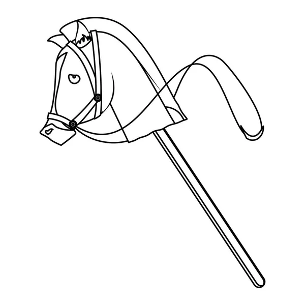 Paard paarden pictogramafbeelding — Stockvector