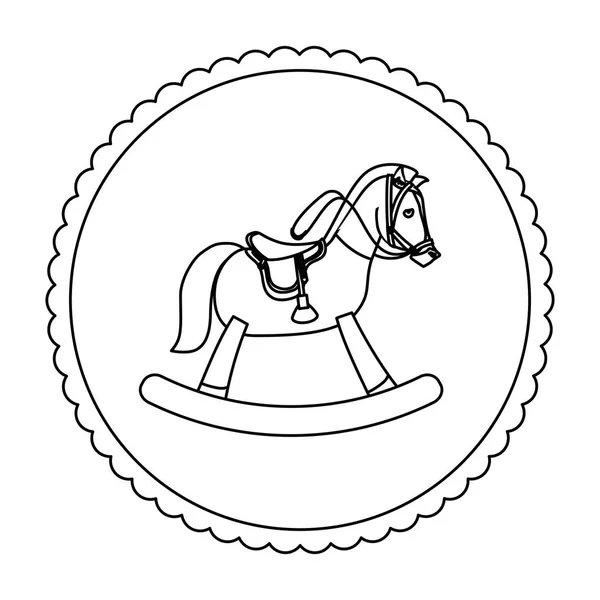 Caballo equino icono imagen — Archivo Imágenes Vectoriales