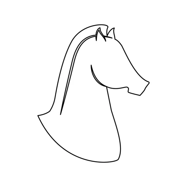 Caballo equino icono imagen — Vector de stock