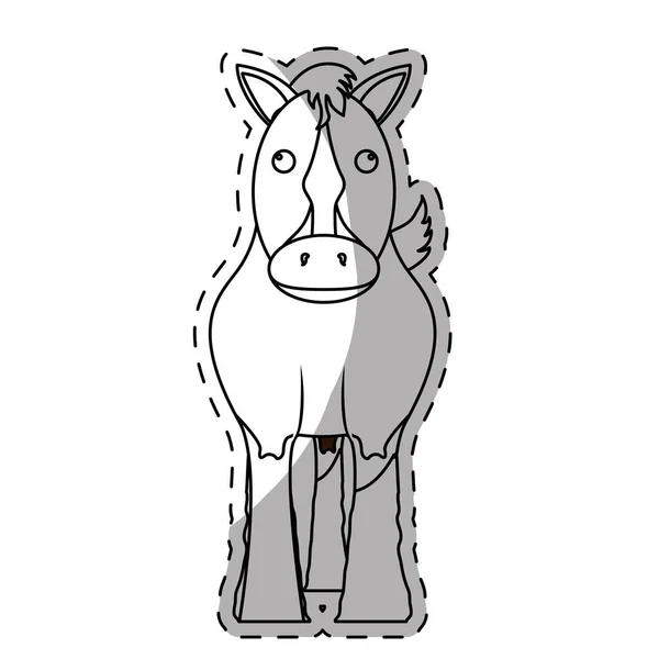 Obrázek koně koní ikony — Stockový vektor