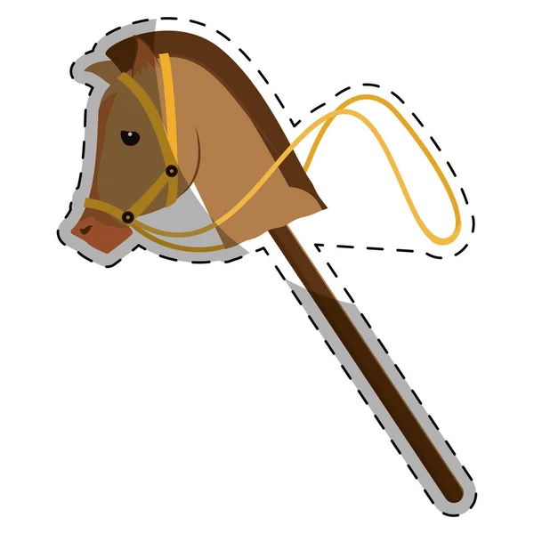 Gambar ikon kuda equine - Stok Vektor
