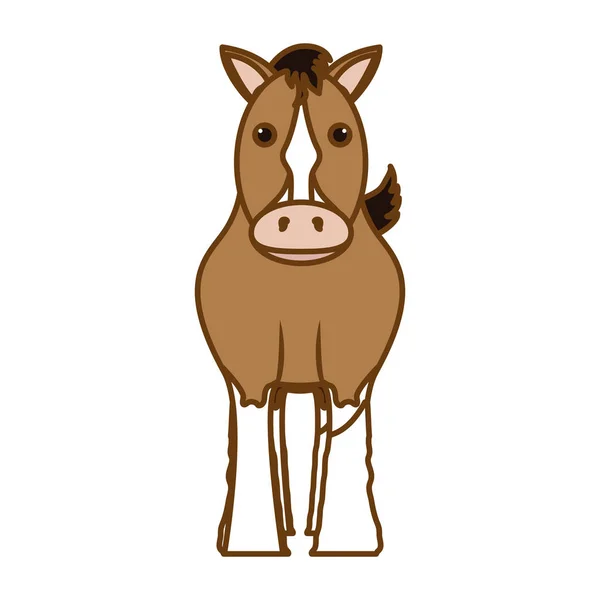 Obrázek koně koní ikony — Stockový vektor