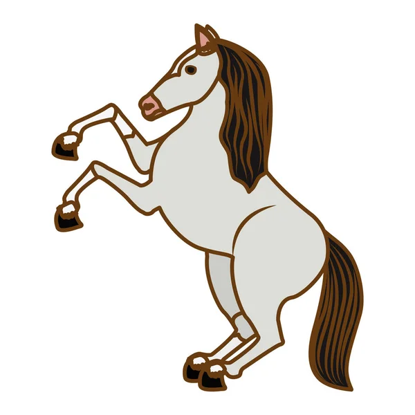Caballo equino icono imagen — Vector de stock