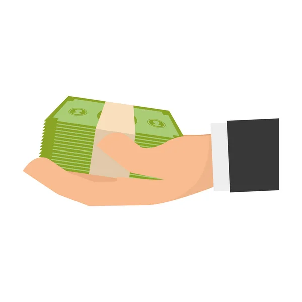 Obraz ikony związanym z pieniędzy — Wektor stockowy