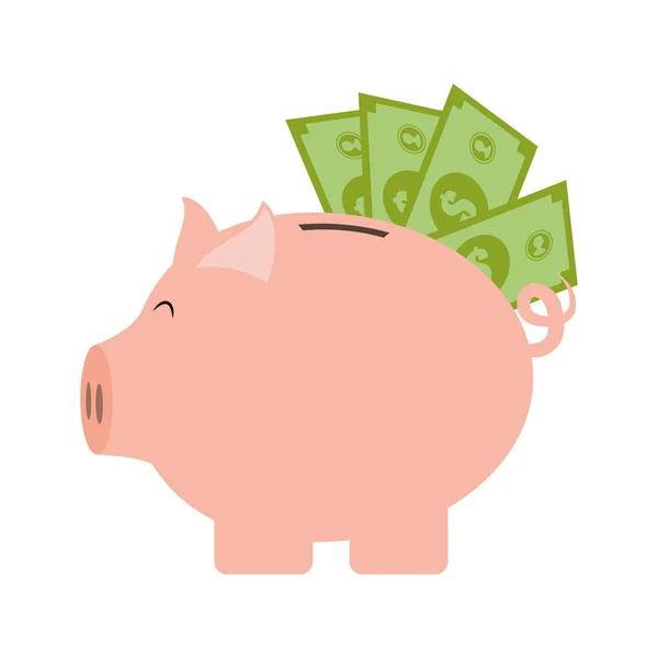 Imagem de ícone de banco porquinho —  Vetores de Stock
