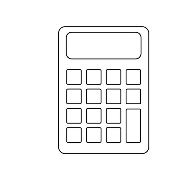 Icône du dispositif de calculatrice — Image vectorielle