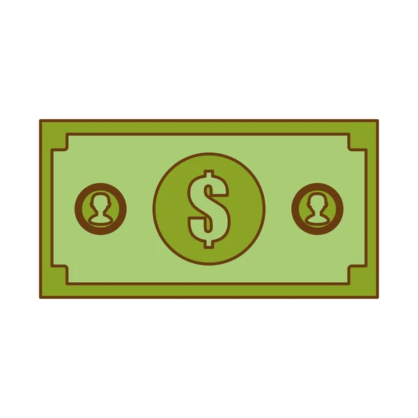 Kontanta pengar relaterade ikoner bild — Stock vektor
