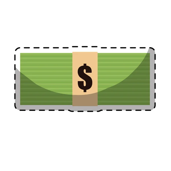 Dinheiro em dinheiro imagem ícones relacionados — Vetor de Stock