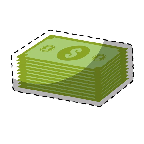 Dinheiro em dinheiro imagem ícones relacionados — Vetor de Stock