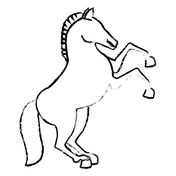 Gambar ikon kuda - Stok Vektor