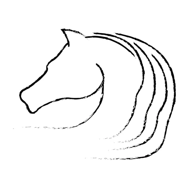 Obraz ikony konia — Wektor stockowy