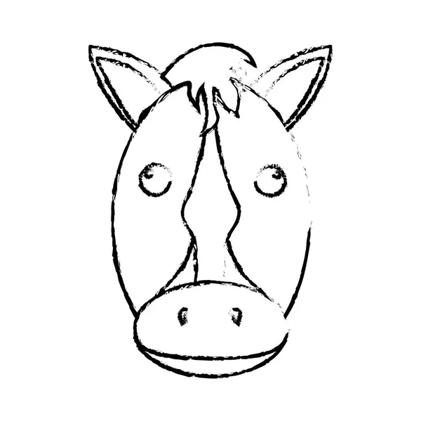 Icono de caballo imagen — Vector de stock