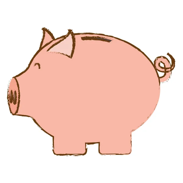 Sparschwein-Symbol — Stockvektor