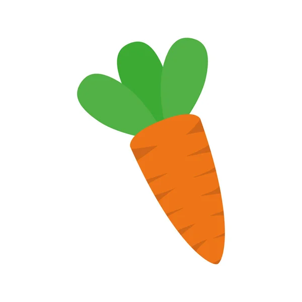 Zanahoria icono vegetal — Vector de stock