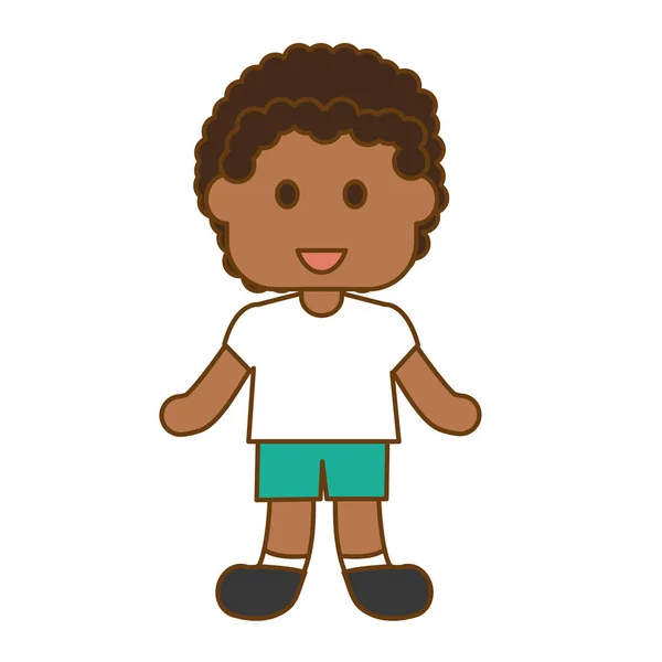 Imagen icono niño feliz — Vector de stock