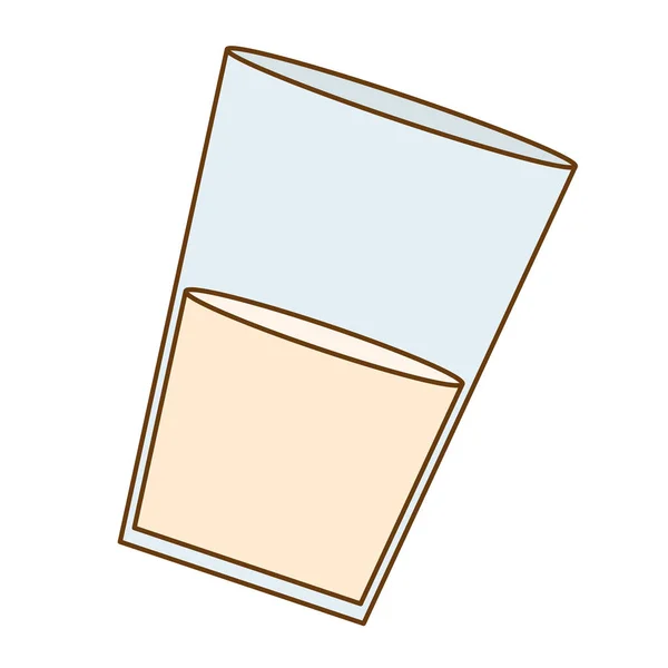 Imagen icono vaso de leche — Vector de stock