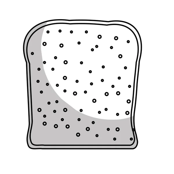 Bread slice icon image — Stock Vector