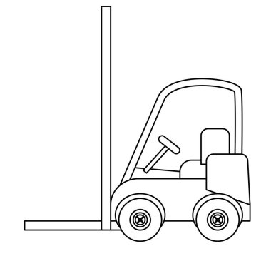 Forklift kargo simge görüntüsü
