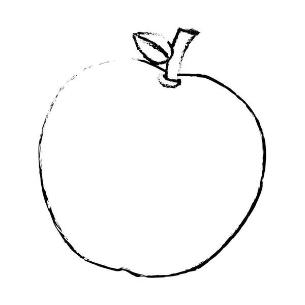 Icône pomme fruit — Image vectorielle