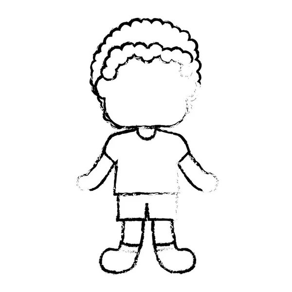 Icono de niño de dibujos animados — Vector de stock