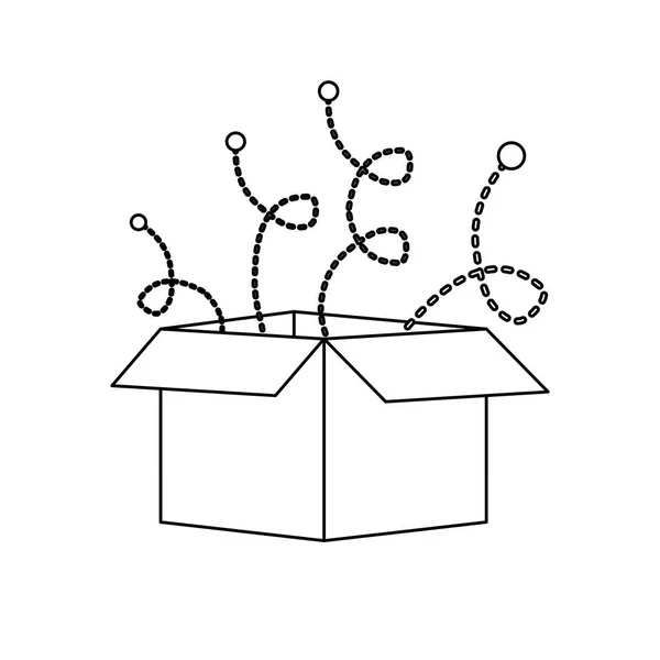 Karton kutu simge görüntüsü — Stok Vektör