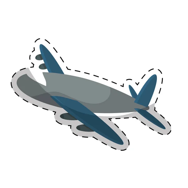 Imagen icono de avión — Vector de stock
