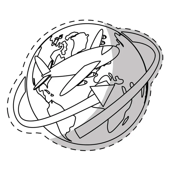 Ikona Země planet — Stockový vektor