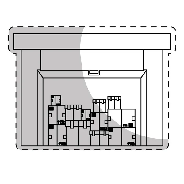 Kartong låda design — Stock vektor