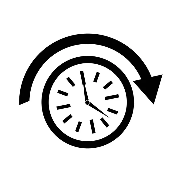 Klok pictogramafbeelding — Stockvector