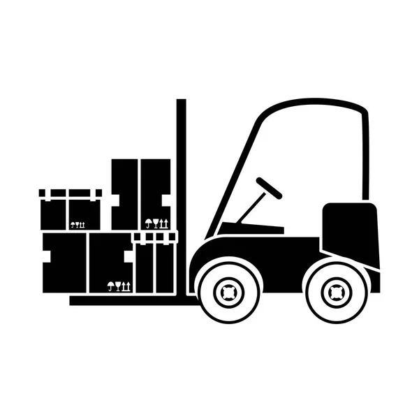 Ícone do caminhão de empilhadeira —  Vetores de Stock