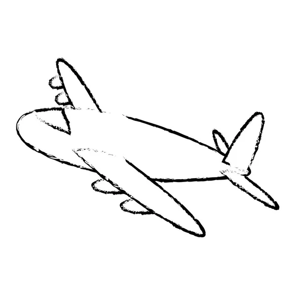 Imagen icono de avión — Archivo Imágenes Vectoriales