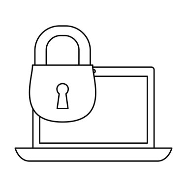 Internet güvenlik ilgili simgeler resim